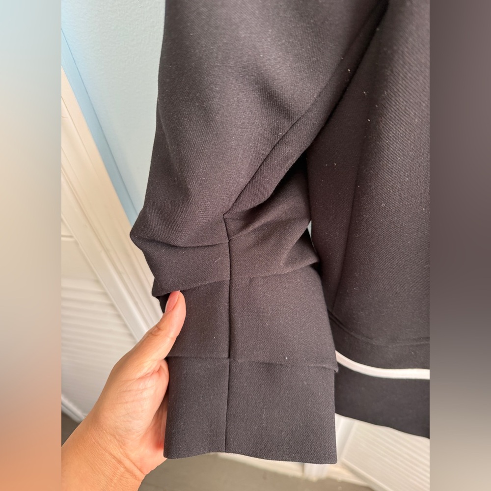 Karl Lagerfeld Black Blazer with Cream Accents - Picture 2 of 4